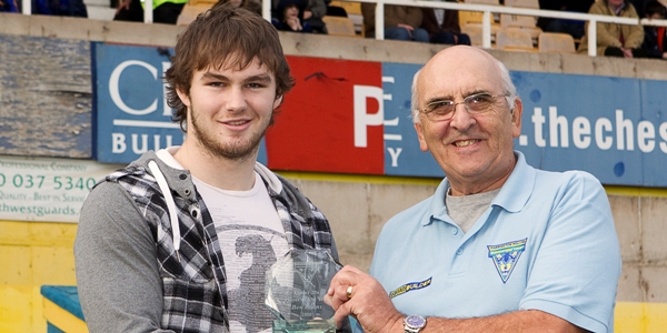 Ben Evans u20 Player of the Year 2010