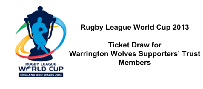 Members RLWC2013 Ticket Draw