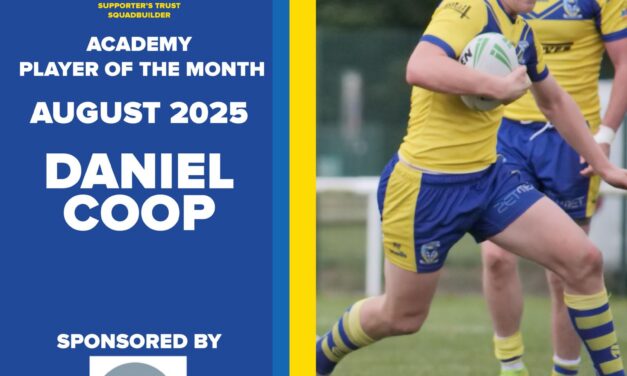 Daniel Coop Academy Player of the Month August 2025