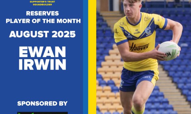 Ewan Irwin Reserves Player of the Month August 2025