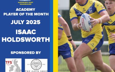 Isaac Holdsworth Academy Player of the Month July 2025